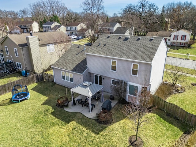 drone / aerial view featuring a residential view