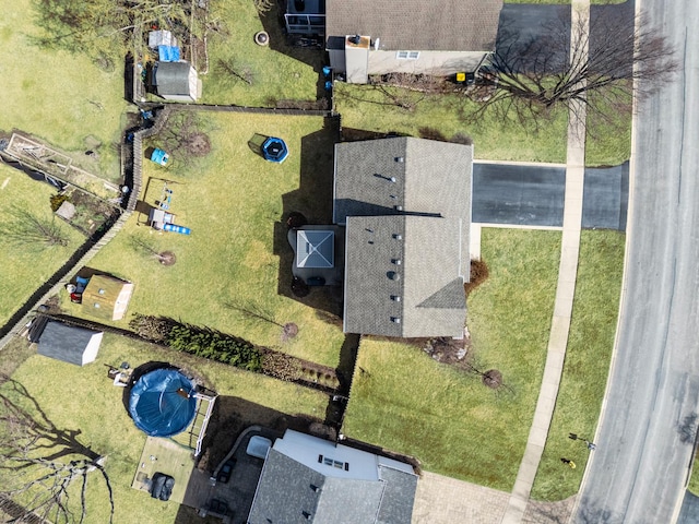 birds eye view of property