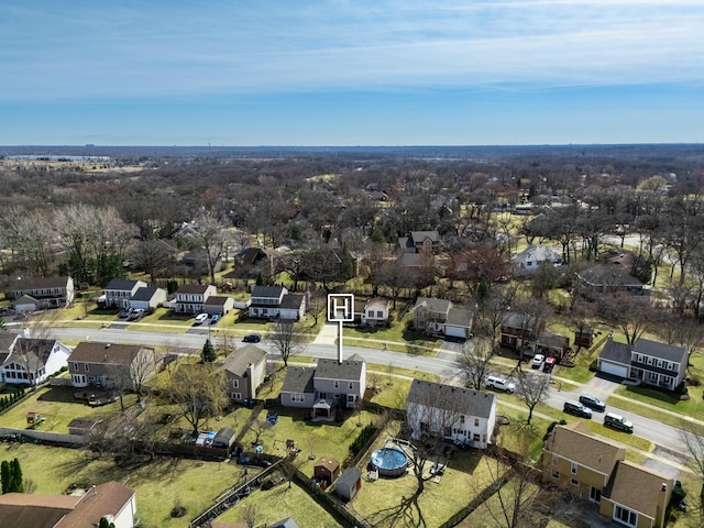 drone / aerial view featuring a residential view