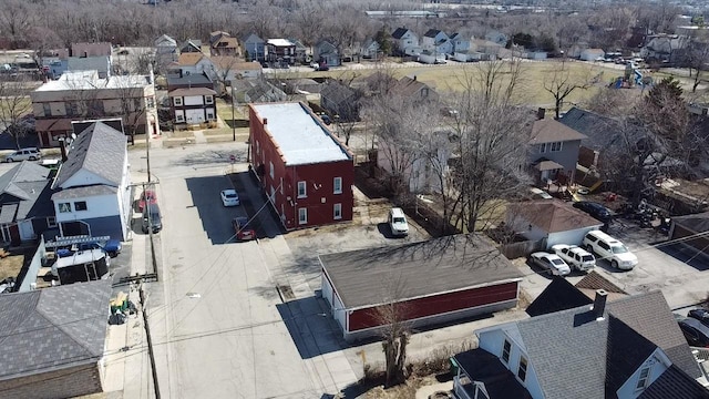 aerial view featuring a residential view