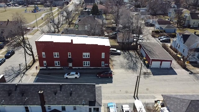 drone / aerial view featuring a residential view