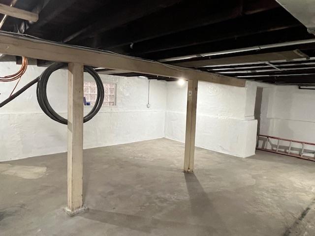 view of basement