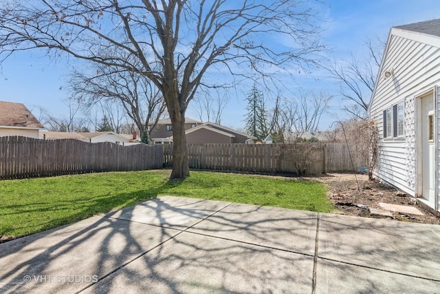 view of patio / terrace with a fenced backyard