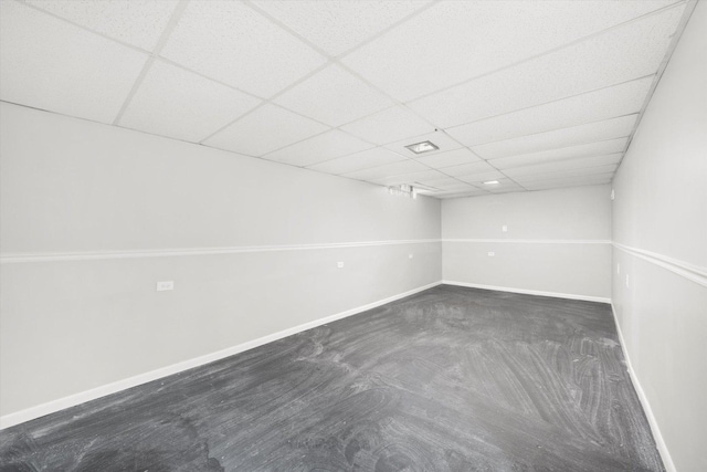 2077 Lioncrest Dr, Richton Park, IL 60471 - finished basement with a drop ceiling and baseboards
