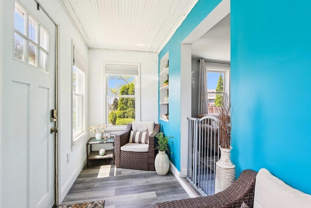 611 Mccarthy Rd, Lemont, IL 60439 - sunroom / solarium with wood finished floors and wood ceiling