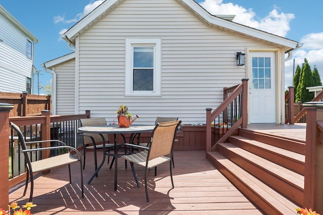 611 Mccarthy Rd, Lemont, IL 60439 - back of property featuring a wooden deck, a chimney, and stairway