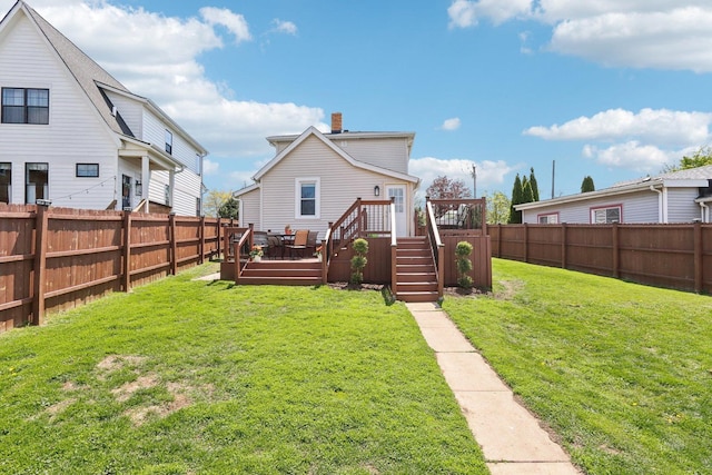 611 Mccarthy Rd, Lemont, IL 60439 - rear view of house with a deck
