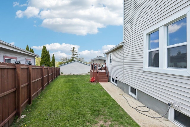 611 Mccarthy Rd, Lemont, IL 60439 - view of yard featuring a deck and stairway