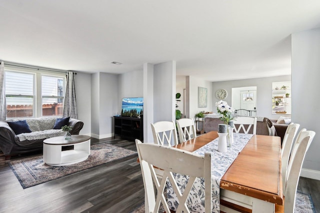 611 Mccarthy Rd, Lemont, IL 60439 - dining room featuring dark wood finished floors and baseboards