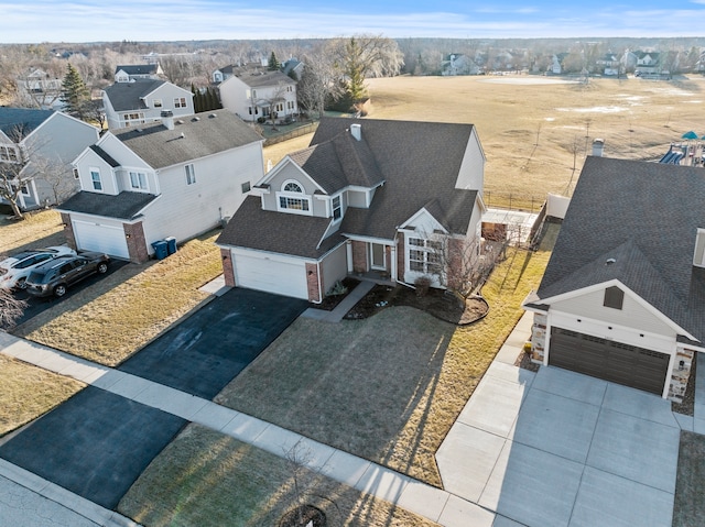 drone / aerial view featuring a residential view