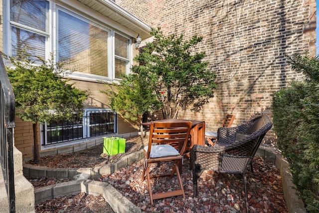 view of patio with outdoor dining space