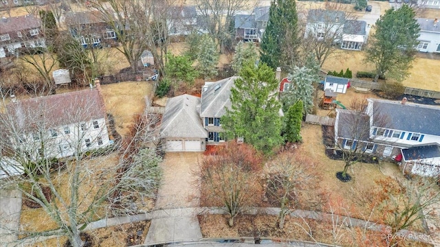 birds eye view of property