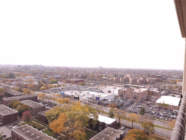 aerial view with a view of city