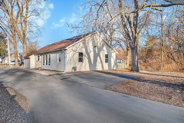 exterior space with driveway