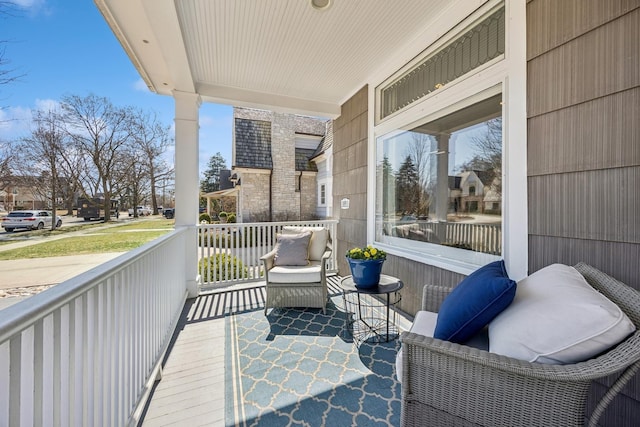 balcony with a porch