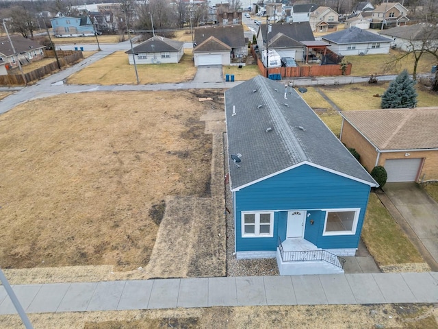 drone / aerial view featuring a residential view