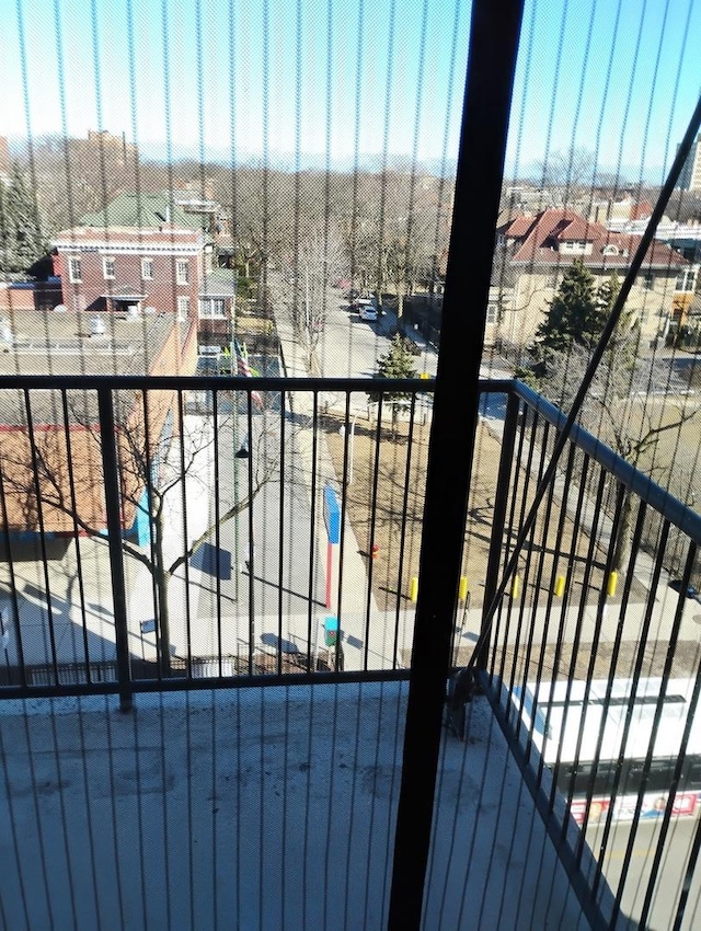 balcony featuring a residential view