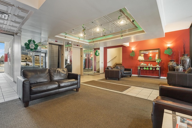 community lobby featuring stairs