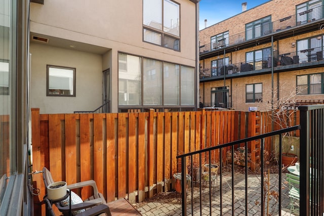 view of patio / terrace with fence