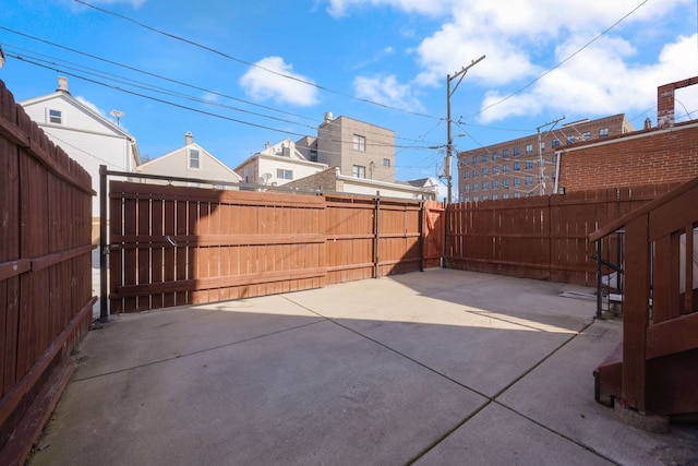 view of patio / terrace featuring a fenced backyard