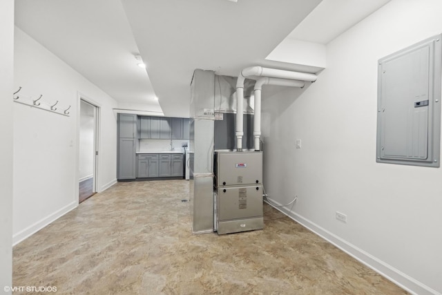 utility room featuring electric panel