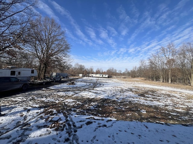 view of snowy yard