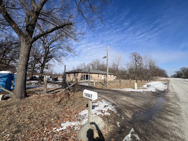 view of road