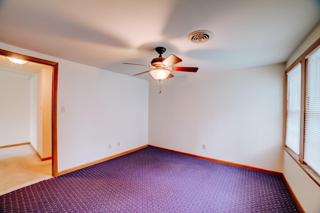 319 S 3rd St, Watseka, IL 60970 - unfurnished room featuring a ceiling fan, carpet floors, and baseboards