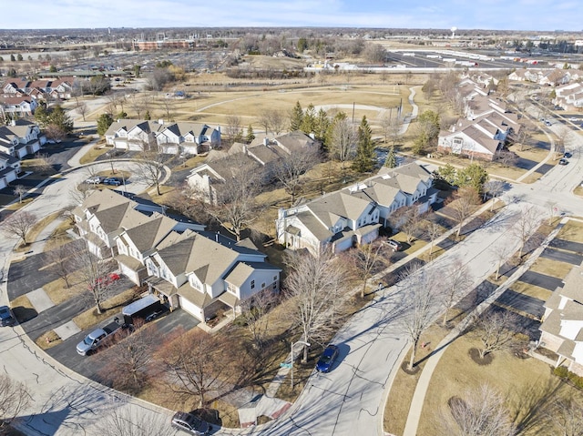 aerial view featuring a residential view