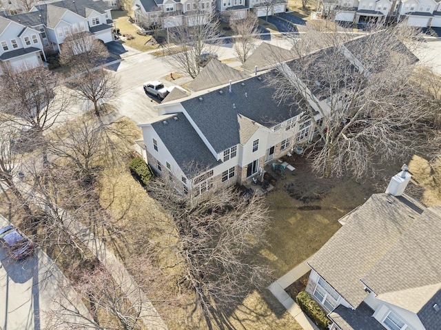 bird's eye view featuring a residential view