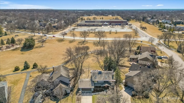 bird's eye view featuring a residential view