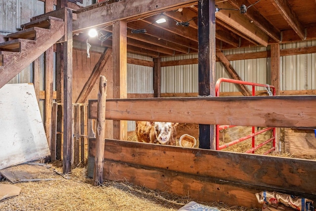 view of horse barn