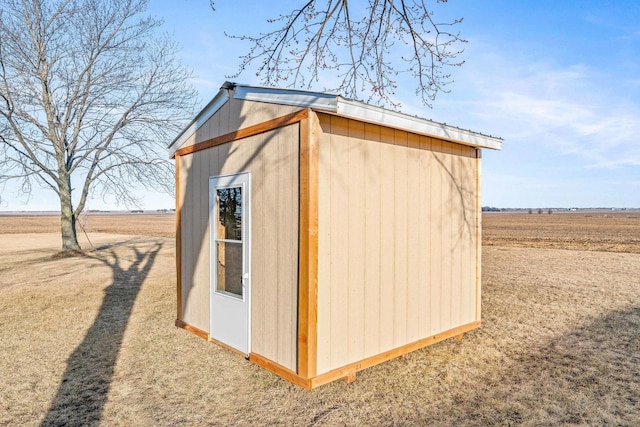 view of shed