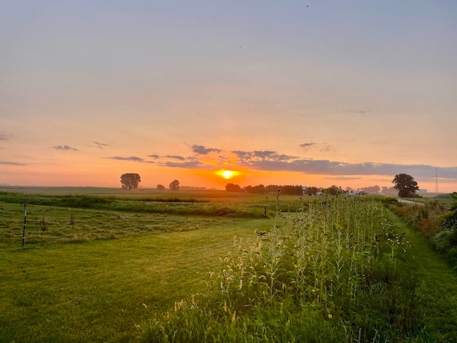 view of nature featuring a rural view