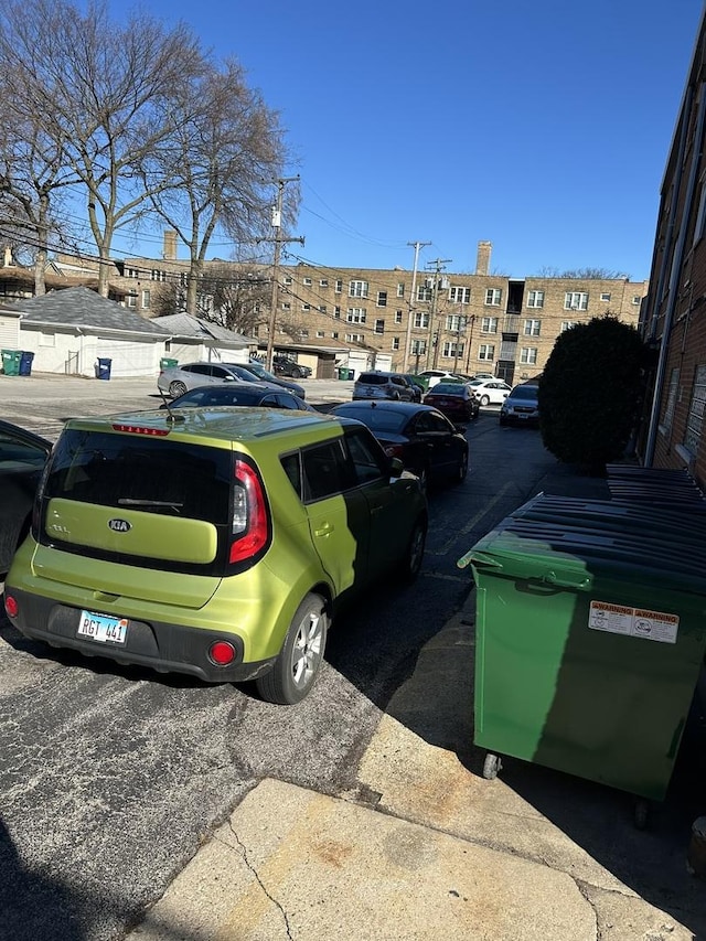 view of uncovered parking lot