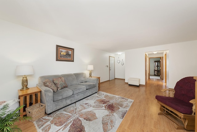 living room featuring wood finished floors