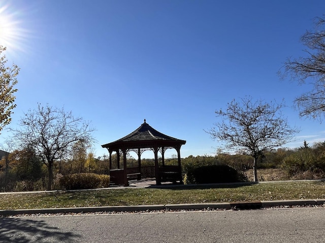 surrounding community with a gazebo