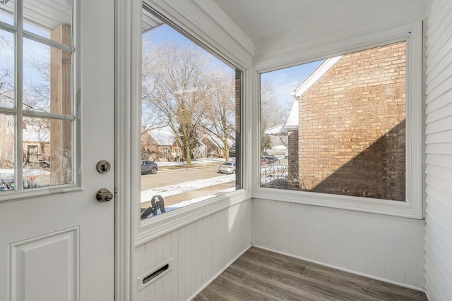 12533 S Lowe Ave, Chicago, IL 60628 - unfurnished sunroom featuring plenty of natural light and wood finished floors