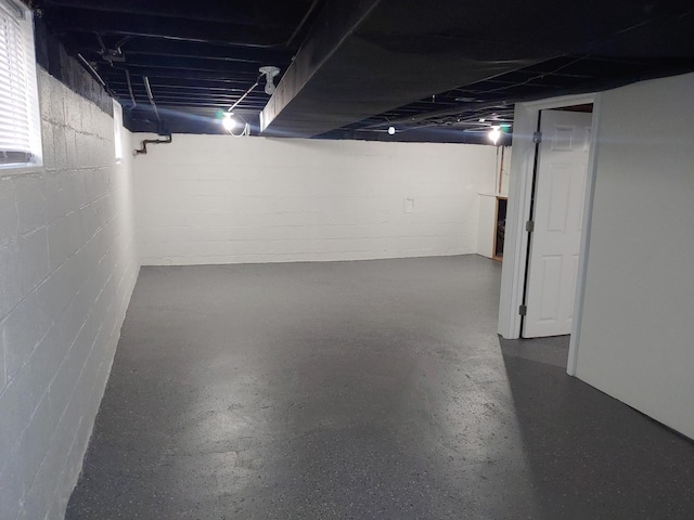 view of basement