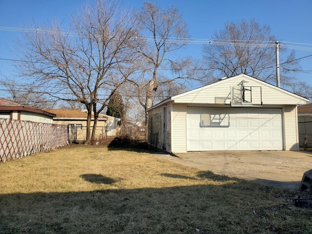 exterior space featuring fence