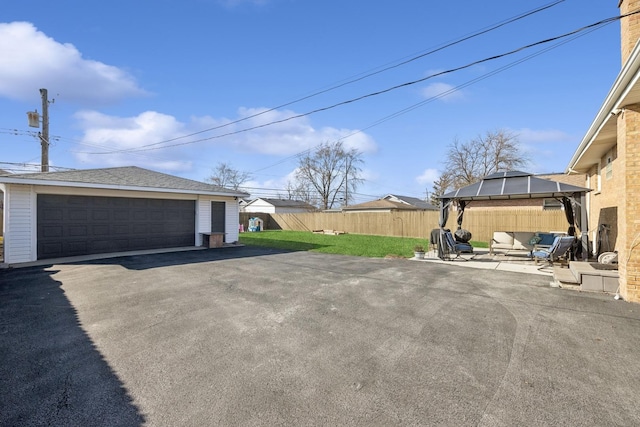 exterior space featuring fence