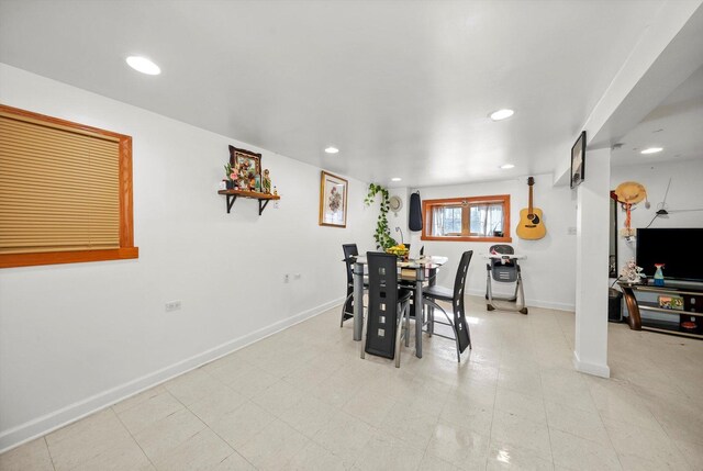 2434 W Pershing Rd, Chicago, IL 60632 - dining space featuring recessed lighting and baseboards