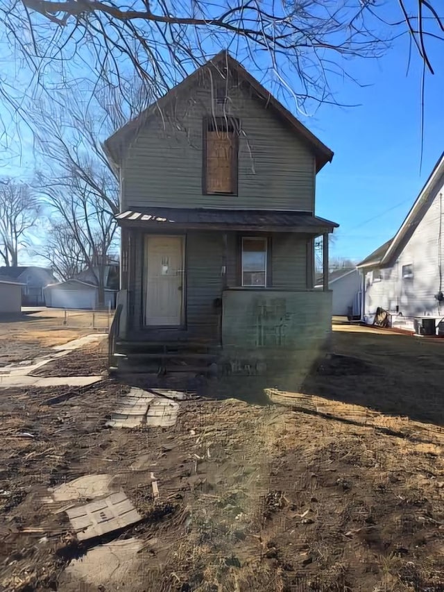 view of rear view of property