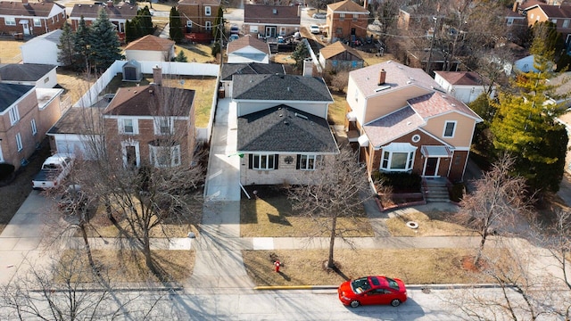 birds eye view of property featuring a residential view