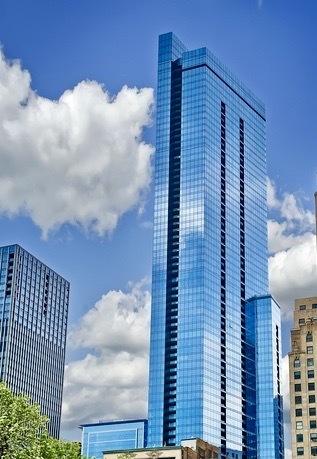 view of building exterior with a city view