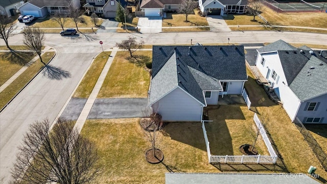 birds eye view of property featuring a residential view