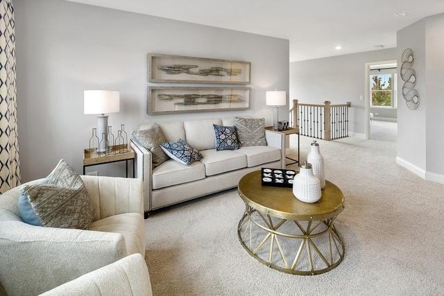 12595 Skeels St, Huntley, IL 60142 - carpeted living area featuring recessed lighting and baseboards