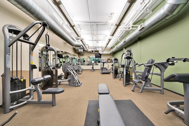 view of exercise room