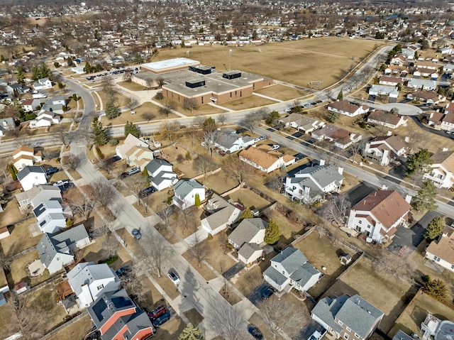 bird's eye view featuring a residential view