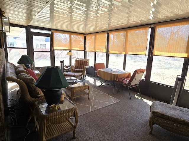 view of sunroom / solarium